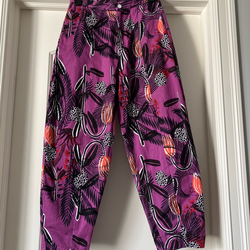 Desigual Purple Patterned Pants